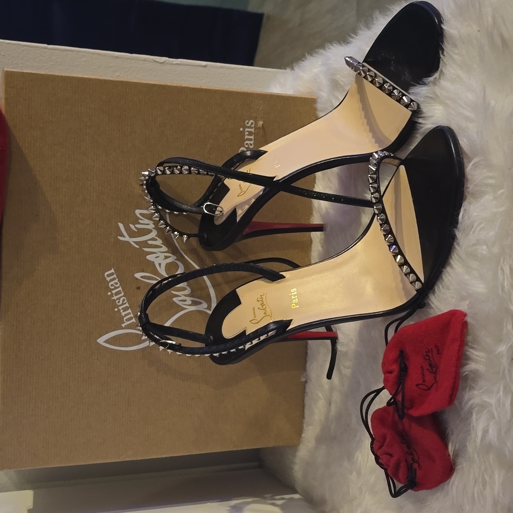 Christian Louboutin So Me 100mm Sandals - Picture 1 of 6